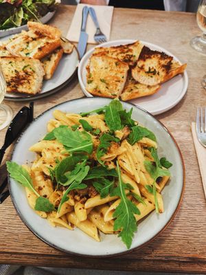   at Aujourd'hui Demain Cafe in Paris
