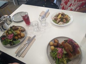  at Aujourd'hui Demain Cafe in Paris