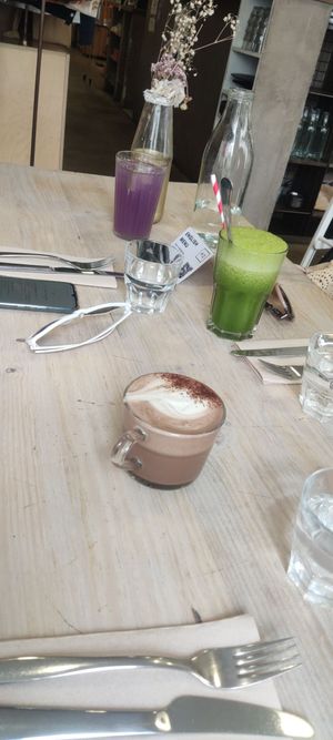  at Aujourd'hui Demain Cafe in Paris