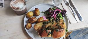  at Aujourd'hui Demain Cafe in Paris