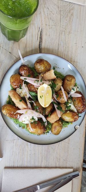  at Aujourd'hui Demain Cafe in Paris