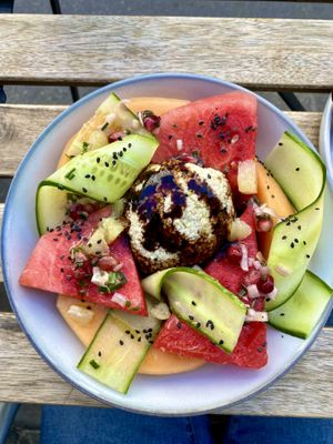   at Aujourd'hui Demain Cafe in Paris
