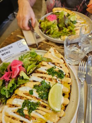  at Aujourd'hui Demain Cafe in Paris
