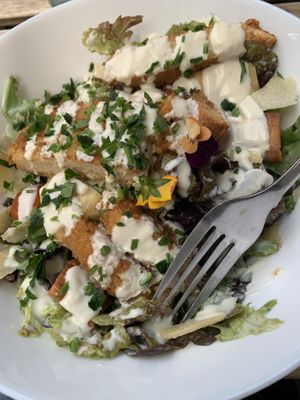 Cesar Salad  at Aujourd'hui Demain Cafe in Paris