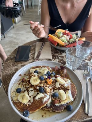 Sweet Pancakes   at Aujourd'hui Demain Cafe in Paris