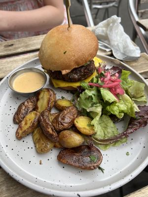   at Aujourd'hui Demain Cafe in Paris