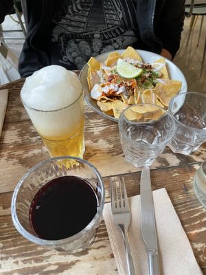   at Aujourd'hui Demain Cafe in Paris