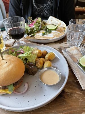   at Aujourd'hui Demain Cafe in Paris