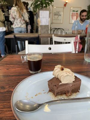   at Aujourd'hui Demain Cafe in Paris