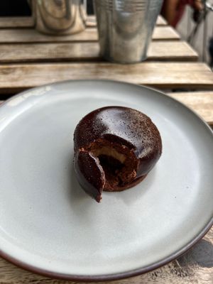   at Aujourd'hui Demain Cafe in Paris