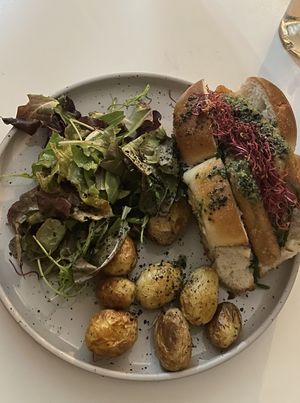 ULTIMATE SELFISH BURGER  at Aujourd'hui Demain Cafe in Paris