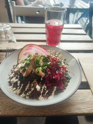  at Aujourd'hui Demain Cafe in Paris