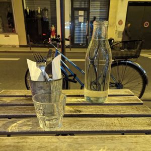 Tischdeko at Aujourd'hui Demain Cafe in Paris