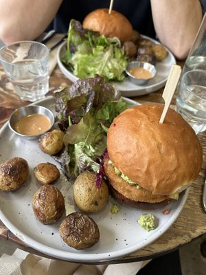   at Aujourd'hui Demain Cafe in Paris