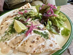   at Aujourd'hui Demain Cafe in Paris