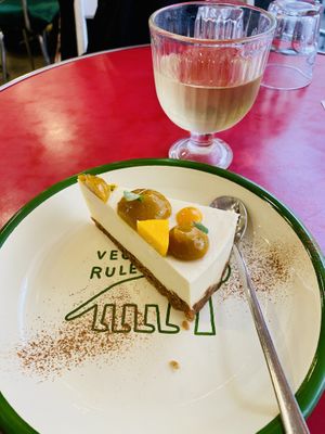   at Aujourd'hui Demain Cafe in Paris