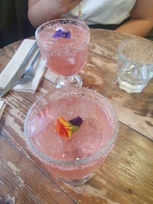 Flower Power Cocktail at Aujourd'hui Demain Cafe in Paris