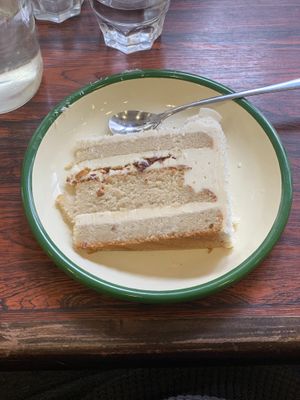 Rafaello cake at Aujourd'hui Demain Cafe in Paris