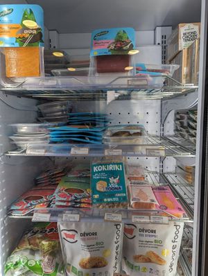 Salmon at Aujourd'hui Demain Cafe in Paris