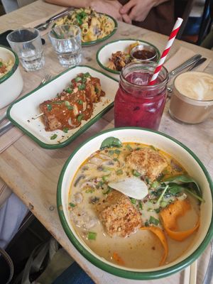  at Aujourd'hui Demain Cafe in Paris