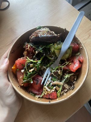   at Aujourd'hui Demain Cafe in Paris