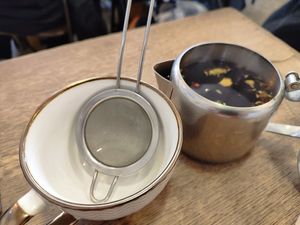 Chai Tea at Aujourd'hui Demain Cafe in Paris