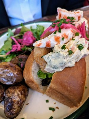 Lobster Roll at Aujourd'hui Demain Cafe in Paris