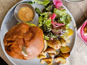 at Aujourd'hui Demain Cafe in Paris