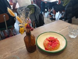 Pretty at Aujourd'hui Demain Cafe in Paris