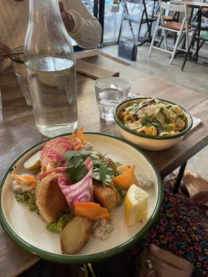   at Aujourd'hui Demain Cafe in Paris