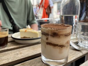   at Aujourd'hui Demain Cafe in Paris