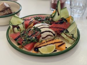   at Aujourd'hui Demain Cafe in Paris