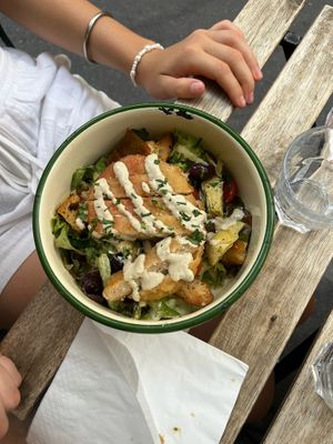 Ceasar Salad  at Aujourd'hui Demain Cafe in Paris