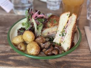   at Aujourd'hui Demain Cafe in Paris