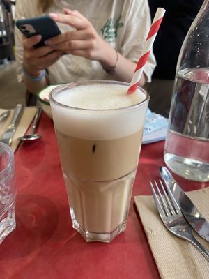   at Aujourd'hui Demain Cafe in Paris