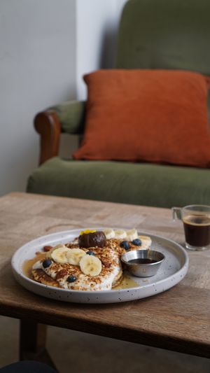   at Aujourd'hui Demain Cafe in Paris
