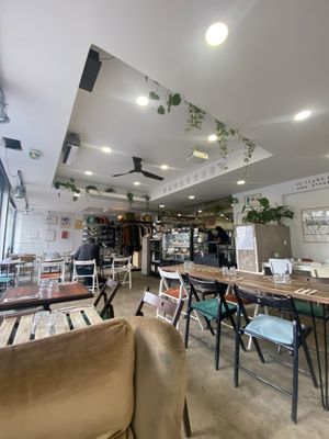   at Aujourd'hui Demain Cafe in Paris