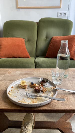   at Aujourd'hui Demain Cafe in Paris