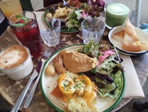  at Aujourd'hui Demain Cafe in Paris