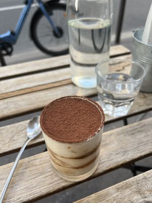   at Aujourd'hui Demain Cafe in Paris