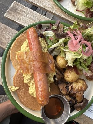   at Aujourd'hui Demain Cafe in Paris