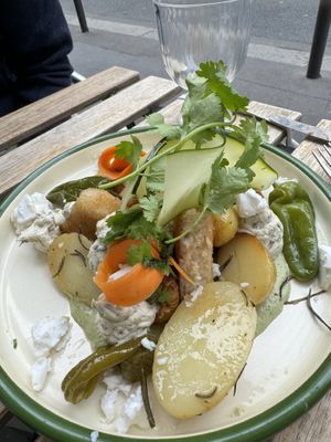 Croque monsieur  at Aujourd'hui Demain Cafe in Paris