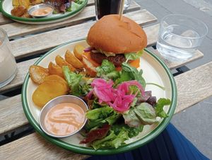  at Aujourd'hui Demain Cafe in Paris