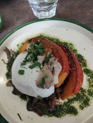 Mozza pumpkin at Aujourd'hui Demain Cafe in Paris