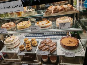 Pastries at Aujourd'hui Demain Cafe in Paris