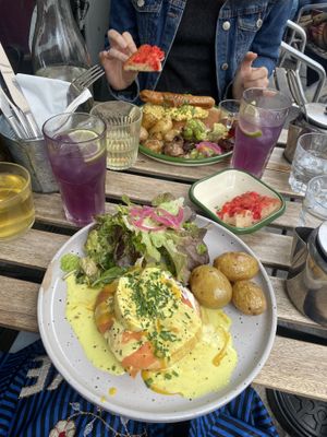   at Aujourd'hui Demain Cafe in Paris