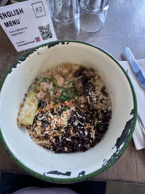   at Aujourd'hui Demain Cafe in Paris