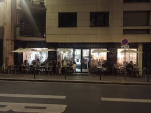  at Aujourd'hui Demain Cafe in Paris