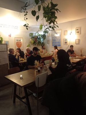  at Aujourd'hui Demain Cafe in Paris