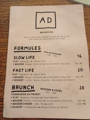  at Aujourd'hui Demain Cafe in Paris